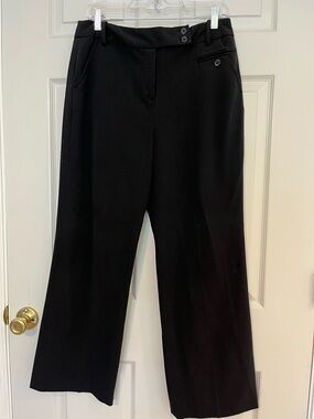 Larry Levine Women’s Petite Black Wide-Leg Dress Pants 12 Petite